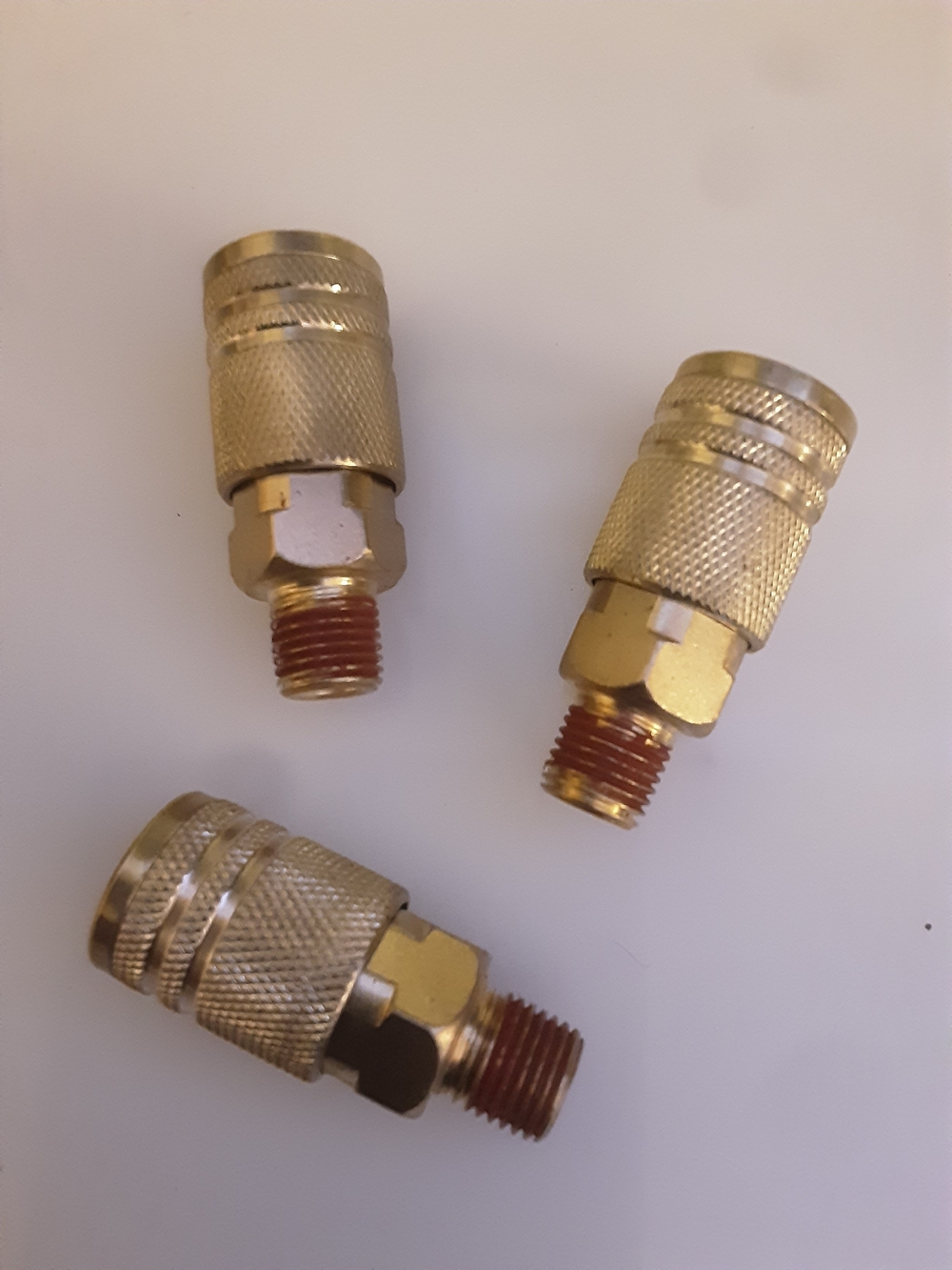 3 Pcs 1/4 Inch Brass NPT MAAale Industrial Fit5ings Hose Connector (40)